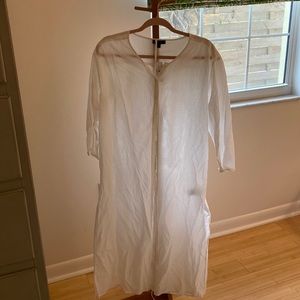 J Crew cover up maxi button down. XS NWT